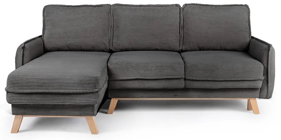 Variabilná sivá menčestrová rozkladacia rohová pohovka Tori – Bonami Selection