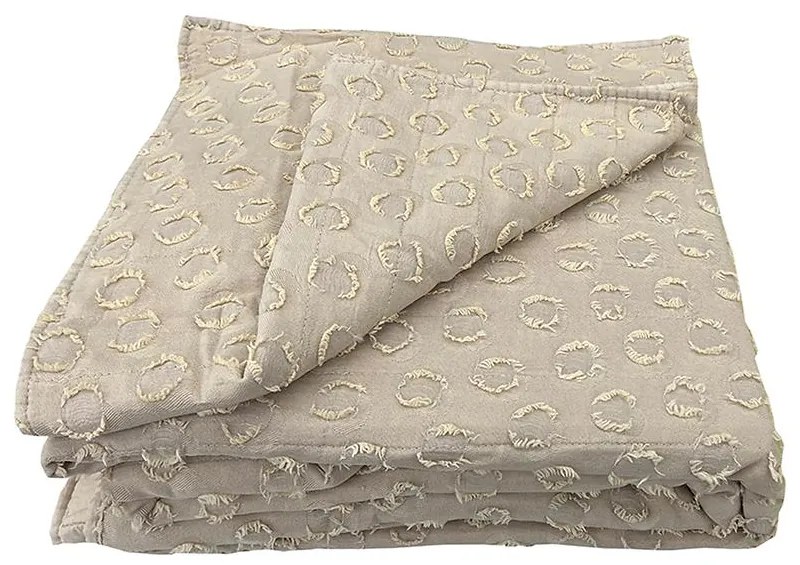 Prikrývka na posteľ Milo 170x220 béžová Merkury Home
