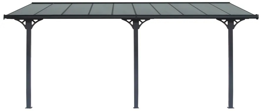 Rojaplast BRUCE J pergola - ŠEDÝ polykarbonát
