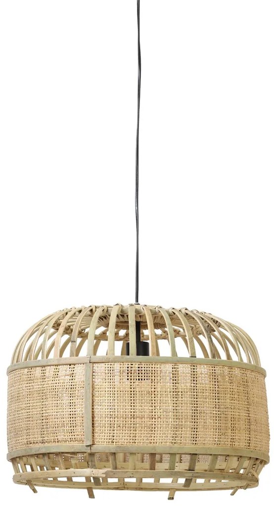 Prírodné bambusové závesné svetlo Dalika - Ø 49*36cm