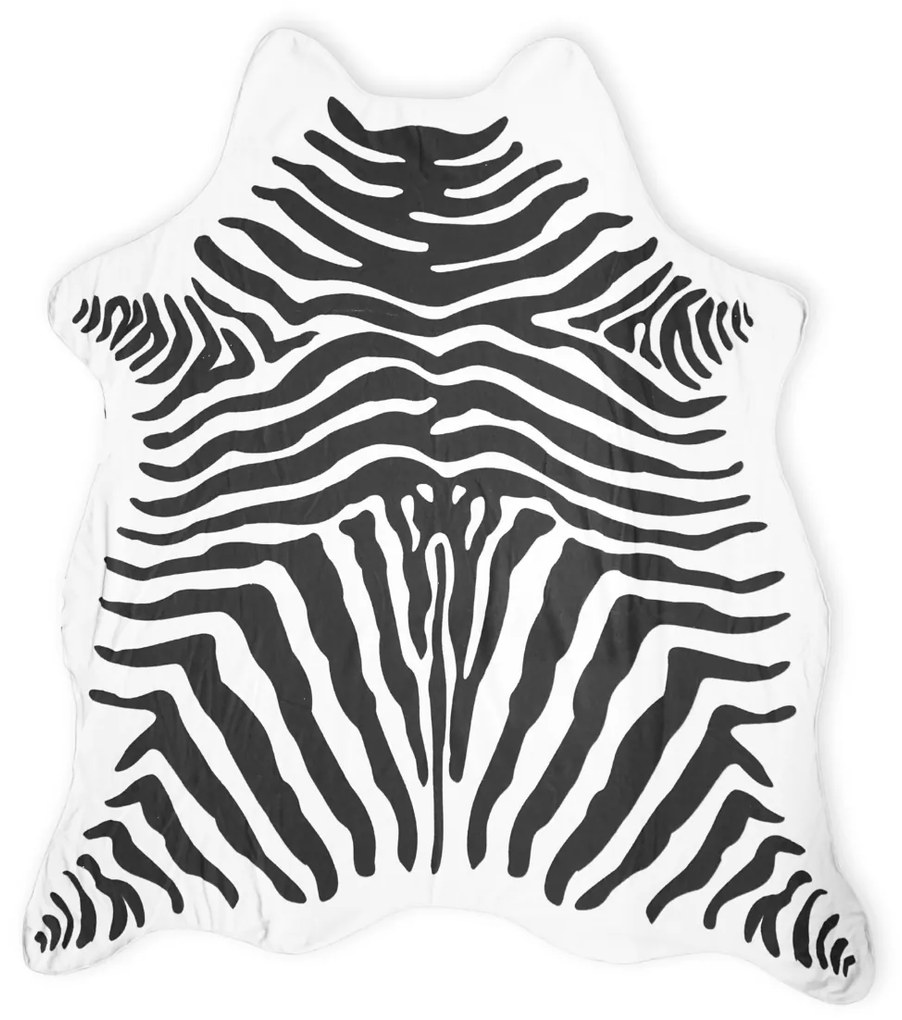 Osuška ZEBRA, čiernobiela 146 x 150 cm, 100% polyester
