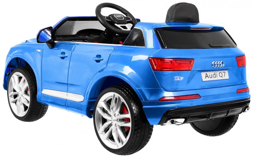 Elektrické autíčko Audi Q7 Quattro S-Line lakované - modré