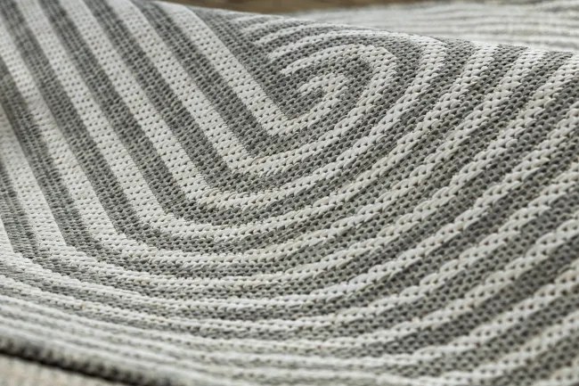 Koberec ORGANIC 1835 geometrický, krémový / sivý