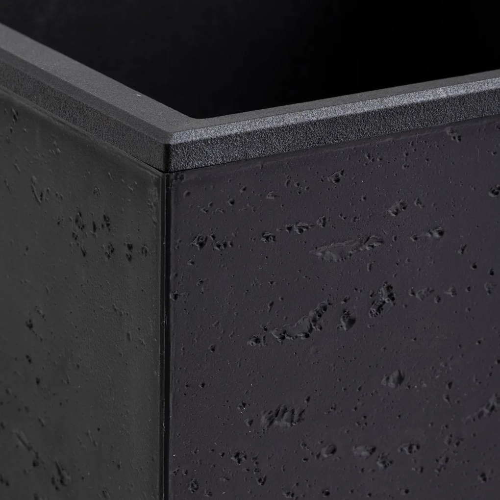 Květináč na kolečkách BETONIQUE 60x40 cm černý