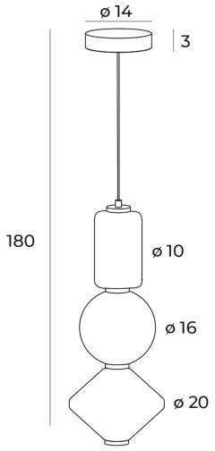 MAXLIGHT P0468 - LED Luster na lanku AKIKO LED/23W/230V pr. 20 cm biela