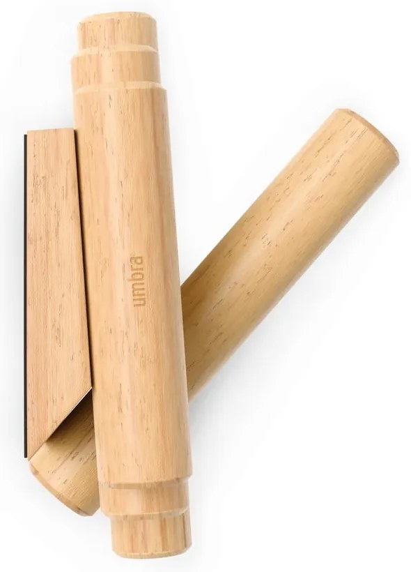 Nástenný vešiak z borovicového dreva v prírodnej farbe 61 cm Picket – Umbra