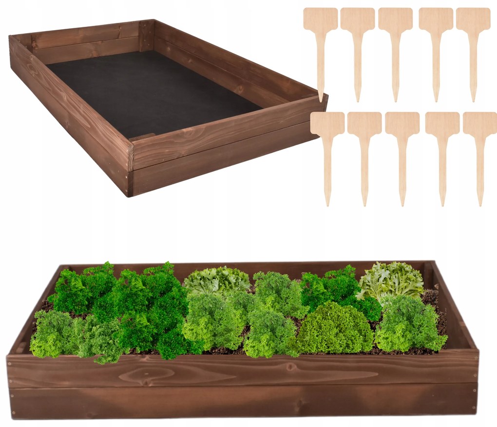 Vyvýšený záhon 120x120x20 IMPREGNOVANÝ