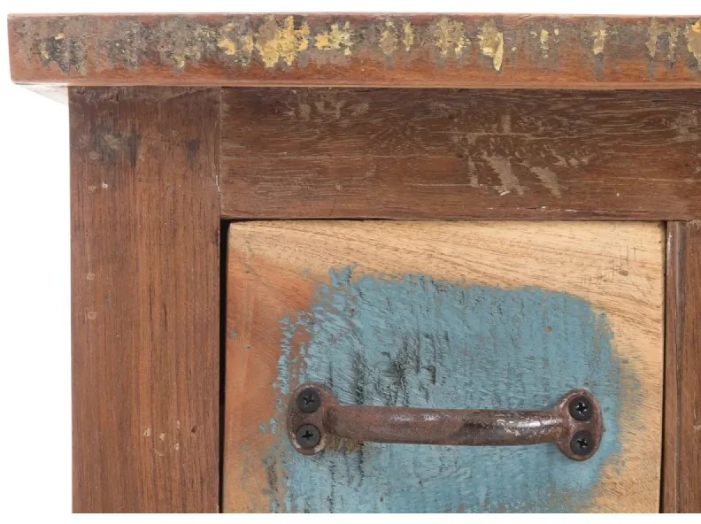 furniture-nabytek.cz - Masívna pod umývadlová skrinka Sumana z recyklovaného dreva, lakovaná, hnedá – 130×50×75 cm