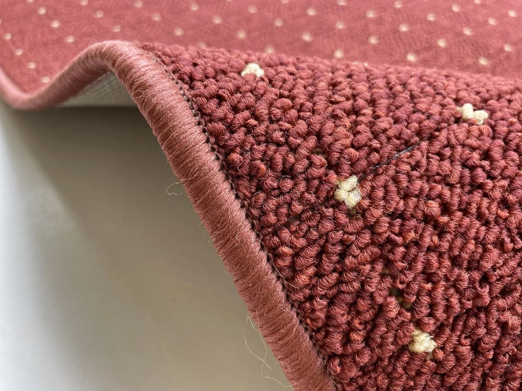 Vopi, Kusový koberec Udinese terra ovál, 400x500, oranžová, chodba / predsieň