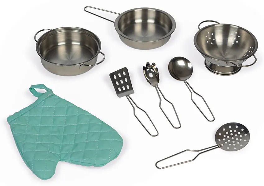 Detská drevená obojstranná kuchynka s práčkou - Reverso