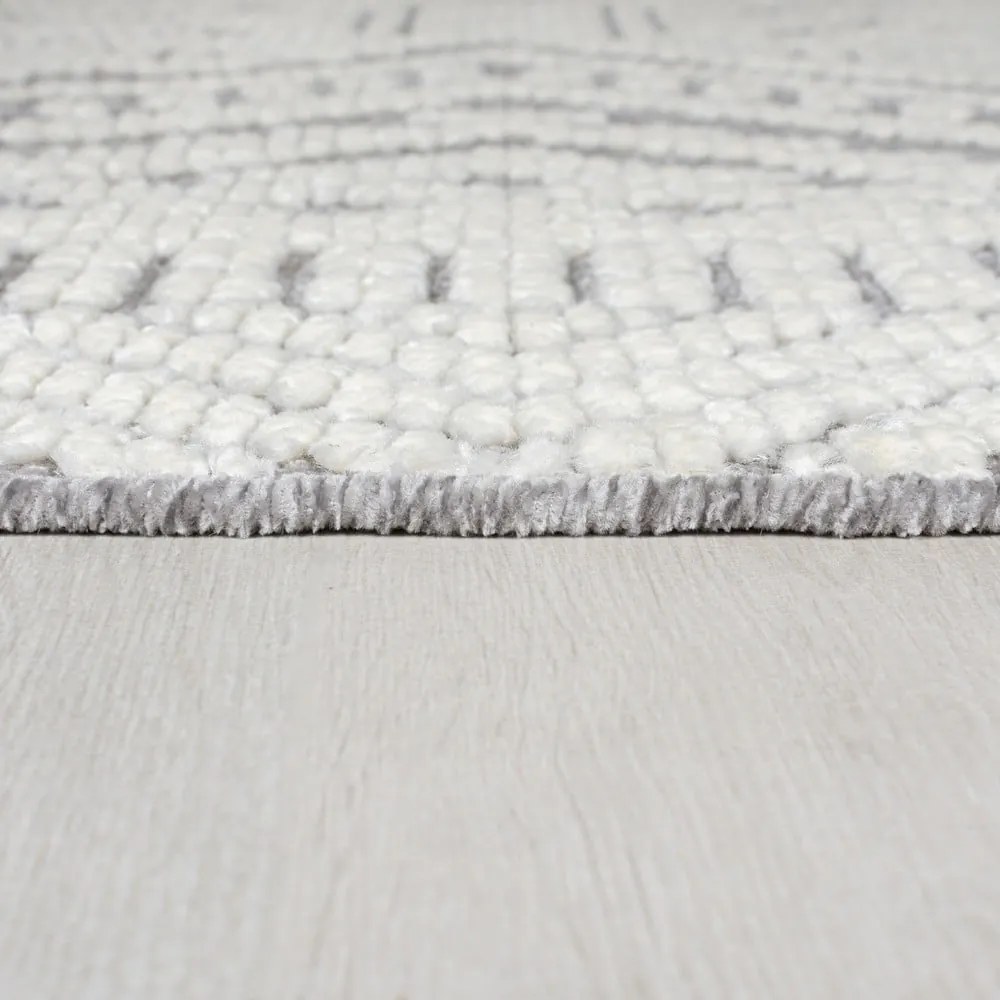 Sivý umývateľný behúň zo ženilky 60x240 cm Jaipur – Flair Rugs