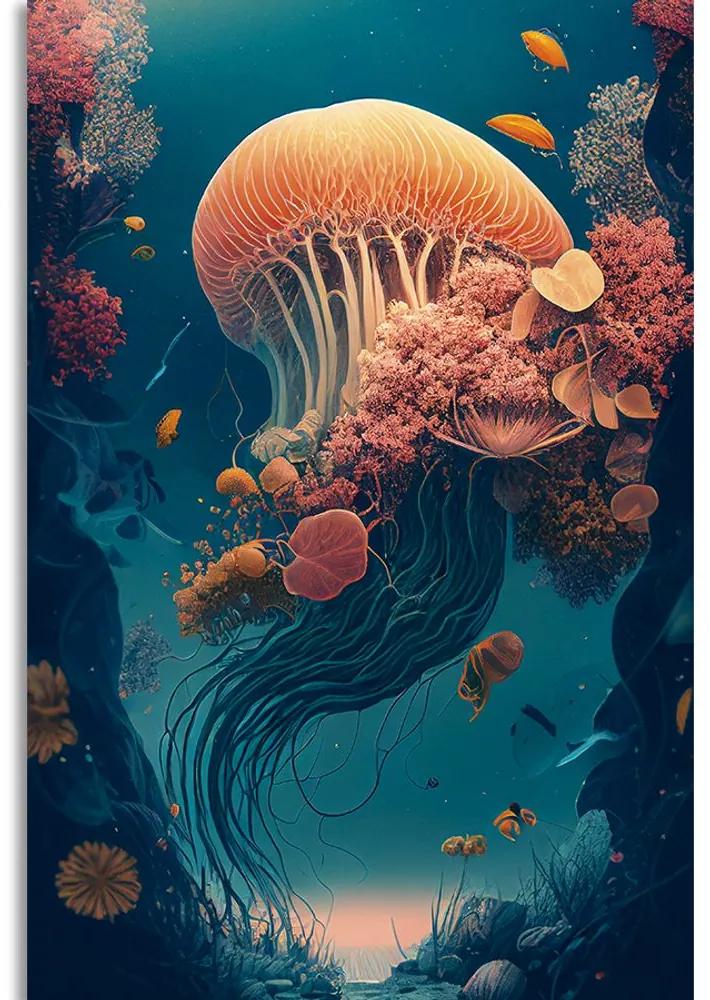 Obraz surrealistická medúza