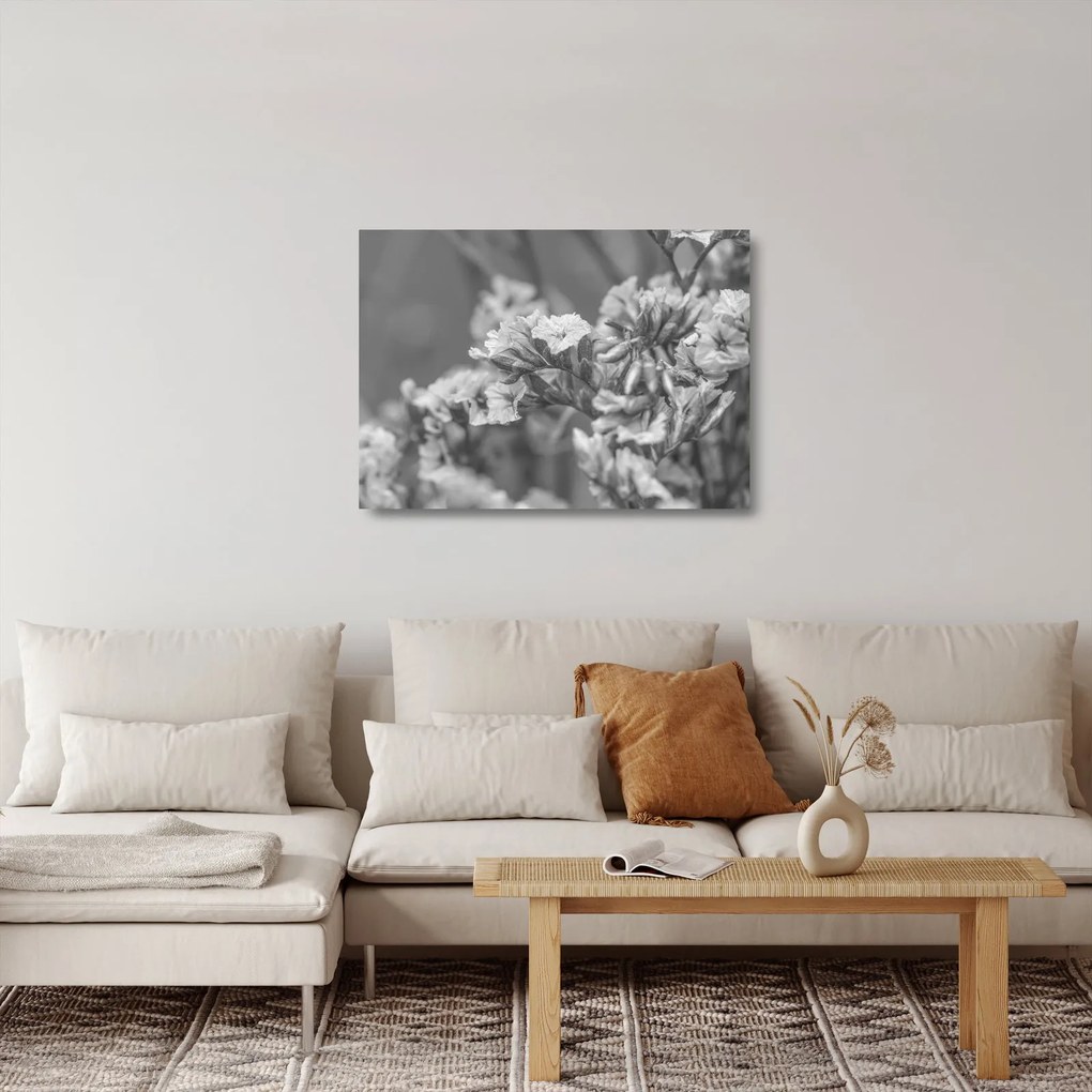 Sklenený obraz - Sušené kvety (70x50 cm)