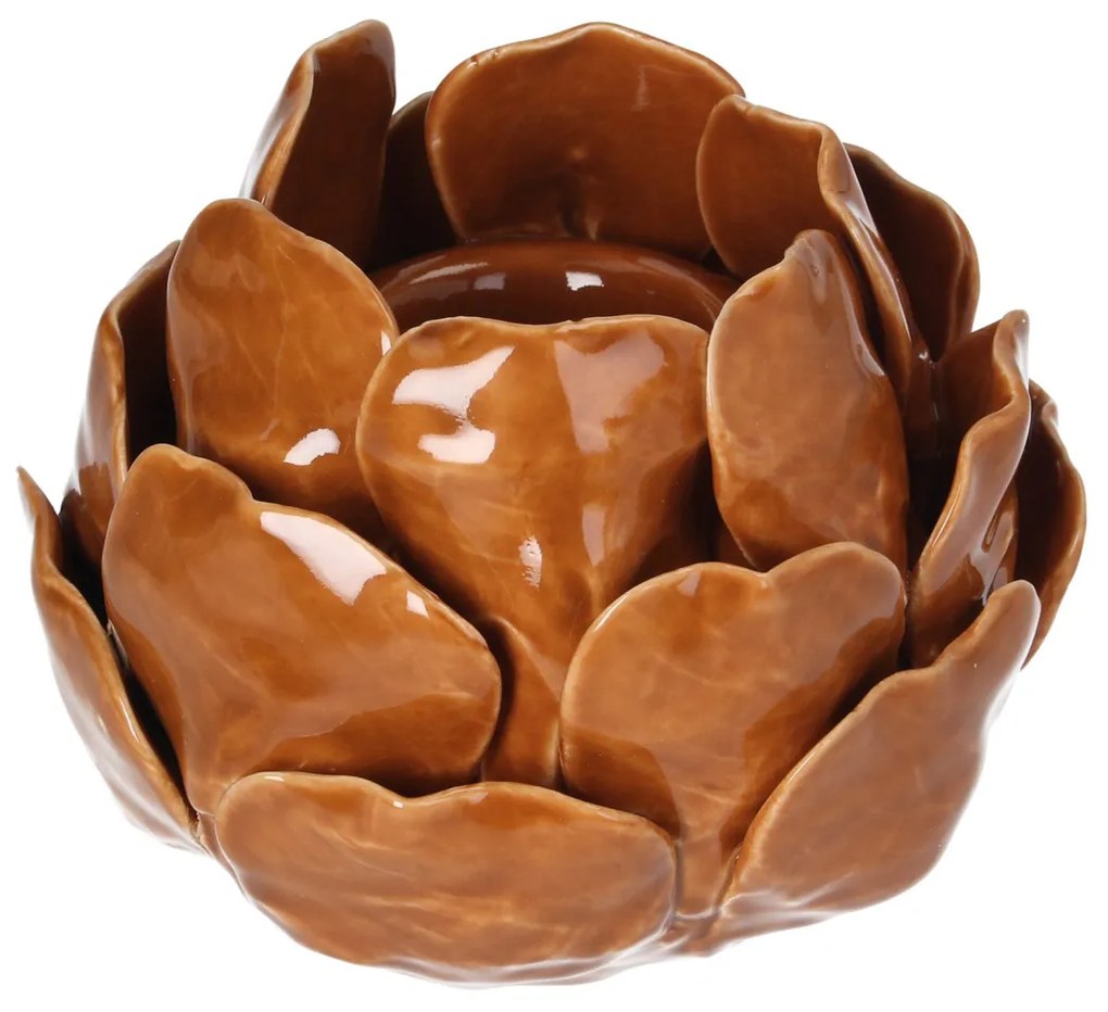 Svietnik Petalia light brown 10 cm