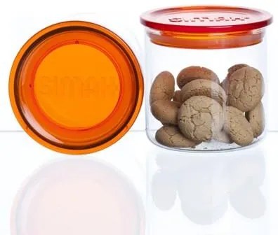 SIMAX NÁDOBA S ORANŽOVÝM VEKOM 500ML