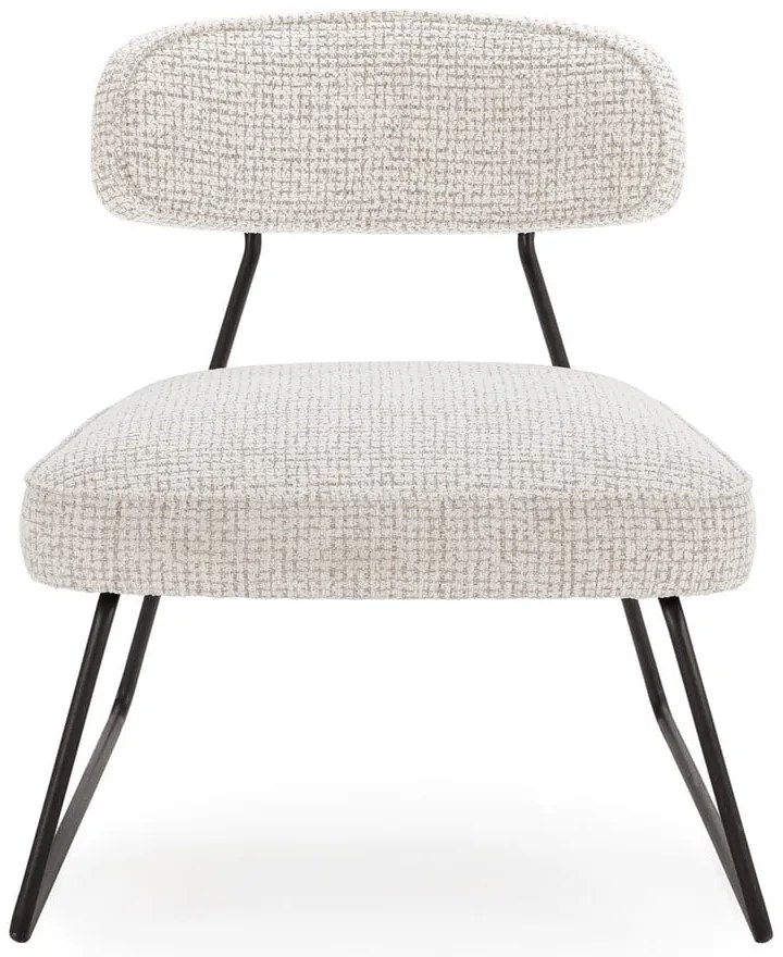 Bielo-béžové kreslo Elon – Marckeric