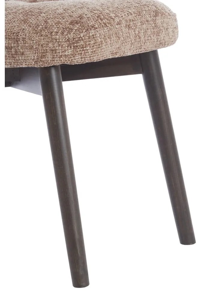 Hnedé čalúnené jedálenské kreslá v súprave 2 ks Sinosa – Light &amp; Living