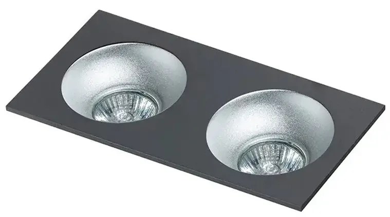 Podľadové svietidlo Hugo 2 Downlight čierne