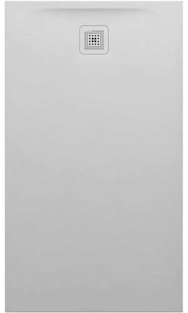 LAUFEN Pro obdĺžniková sprchová vanička z materiálu Marbond, odtok na kratšej strane, 1400 x 800 x 42 mm, svetlá šedá, H2129560770001