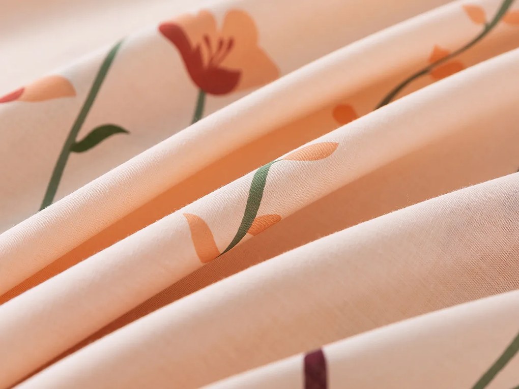 XPOSE® Francúzske bavlnené Renforcé obliečky DIVOKÉ MAKY - béžové