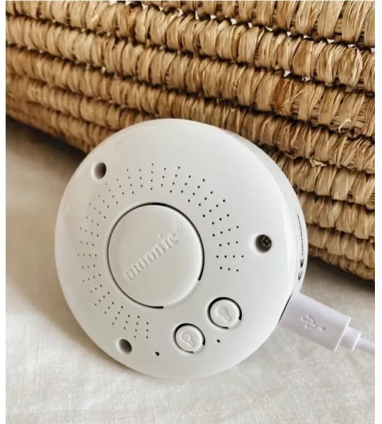 Moonie - Uspávačik s melódiou a svetlom medvedík silver