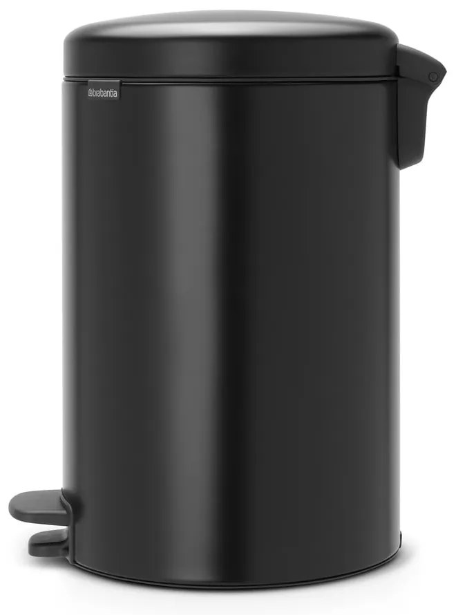 Matne čierny pedálový oceľový odpadkový kôš 20 l NewIcon – Brabantia