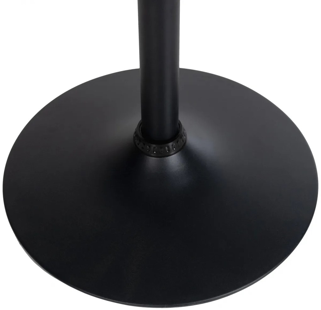 Barový stôl okrúhly DS25199, čierny / rám čierny - v108 x Ø60 cm