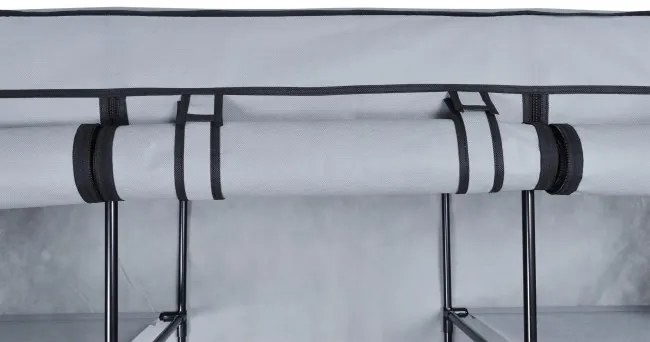 Šatníková skriňa MIRA MAXI sivá