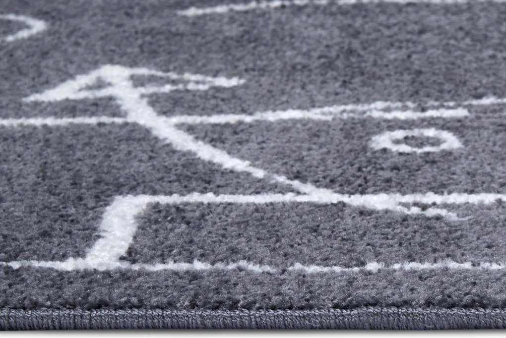 Hanse Home, Detský koberček Adventures 105949 Darkgrey, 160x235, šedá, detská izba