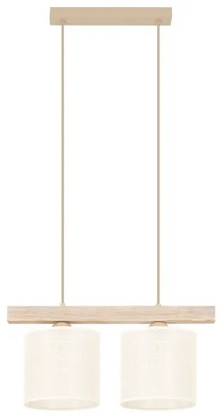 Brilagi - Luster na lanku FOREST 2xE27/15W/230V borovica/hnedá/krémová