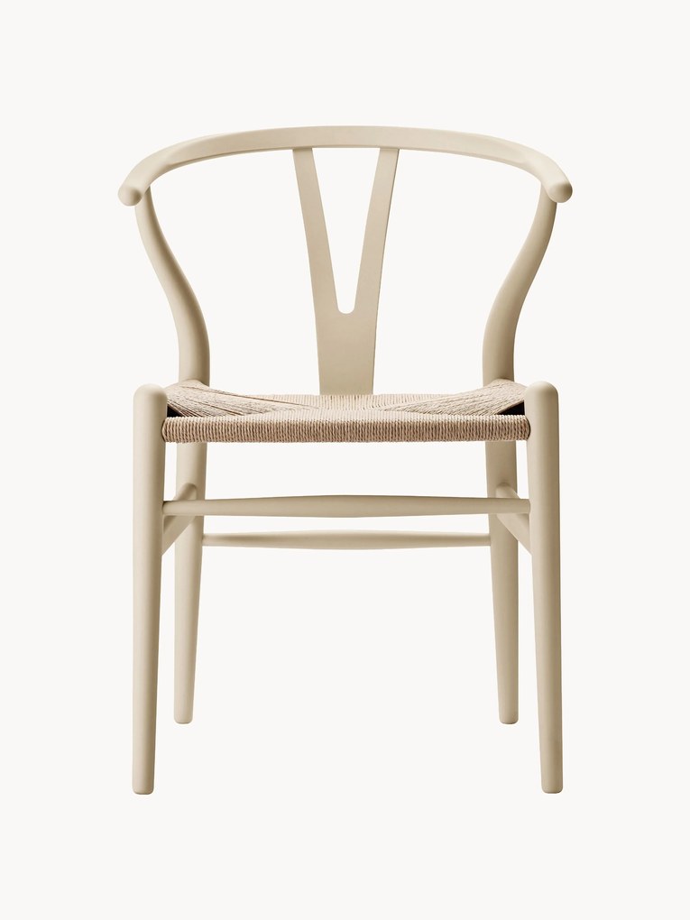 Drevená stolička's ručne tkaným sedadlom CH24 Wishbone Chair