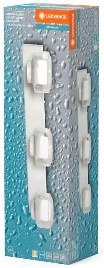 Ledvance -LED Kúpeľňové nástenné svietidlo ORBIS FLAME 3xLED/5,5W/230V IP44 biela