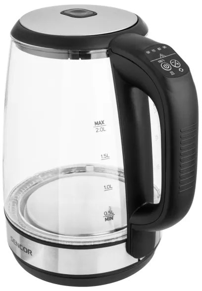 Sencor - Rýchlovarná kanvica s termoreguláciou a LED podsvietením 2 l 2200W/230V