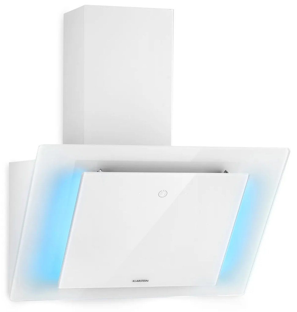 Klarstein Eleonora 60, digestor, 60 cm, nastenný, 426 m³/h, dotykový panel, LED, A++, biely