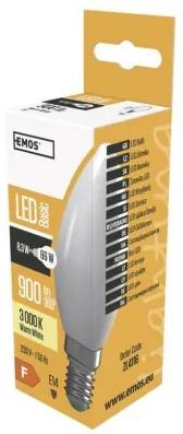 EMOS LED žiarovka E14, Candle, 8W, 900lm, teplá biela