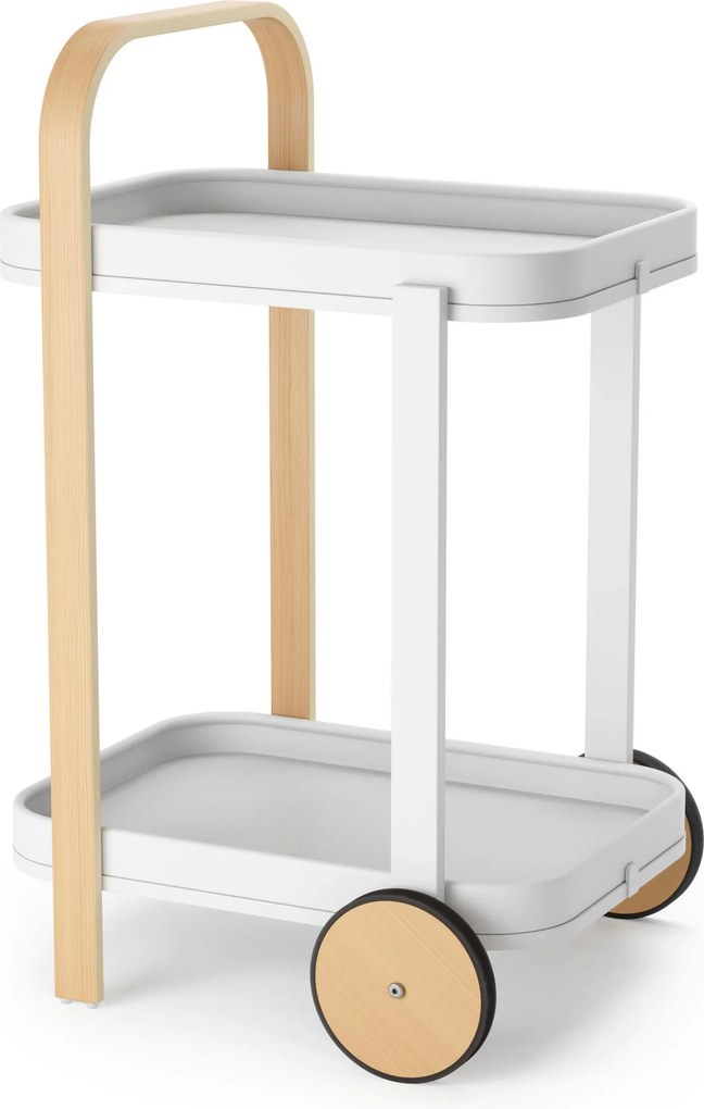 XXXLutz SERVÍROVACÍ VOZÍK, prírodná farba, biela, 44/80/50 cm Umbra - Barový nábytok - 007422028802
