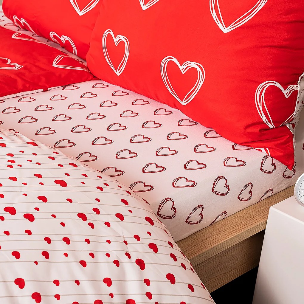 4Home Jersey prestieradlo In love, 160 x 200 cm