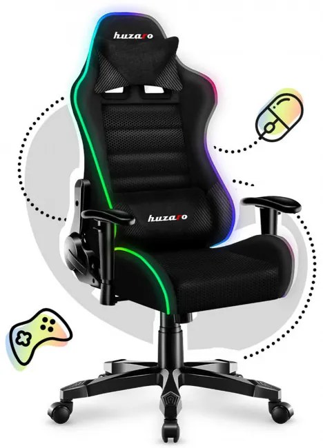 Detská herná stolička Ranger - 6.0 RGB mesh