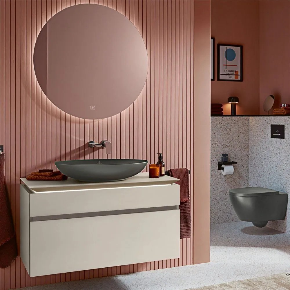 VILLEROY & BOCH Subway 3.0 WC sedátko s poklopom, s funkciou QuickRelease a Softclosing, Graphite, 8M42S1i4