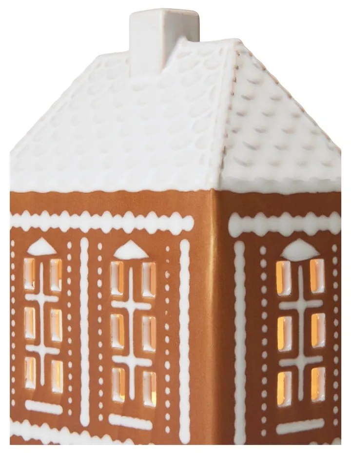 Keramický svietnik na čajovú sviečku Gingerbread Lighthouse – Kähler Design