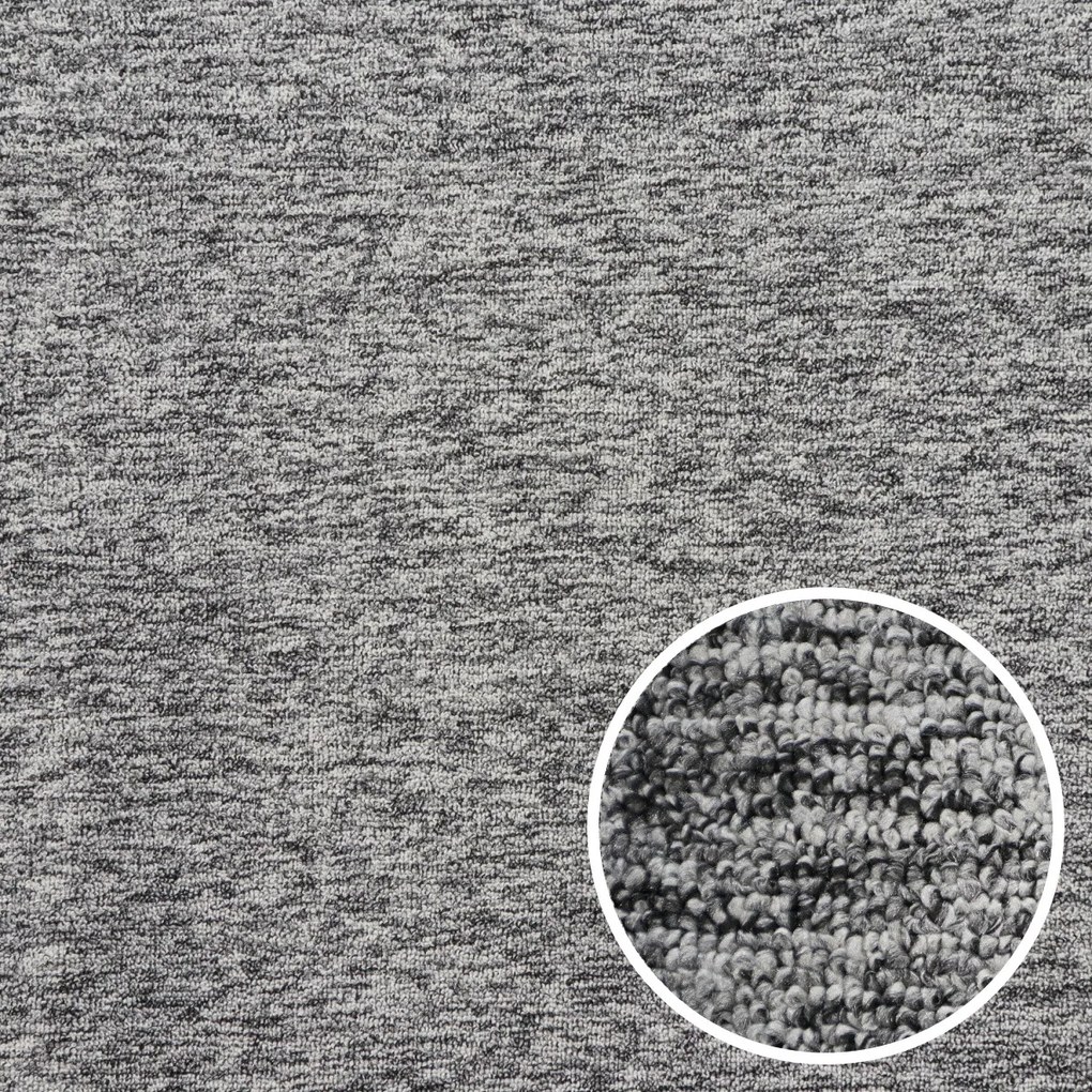 Spoltex, Metrážny koberec Artik New 025 šedý, na mieru, šíře 1m,2m, šedá, filc, chodba / predsieň