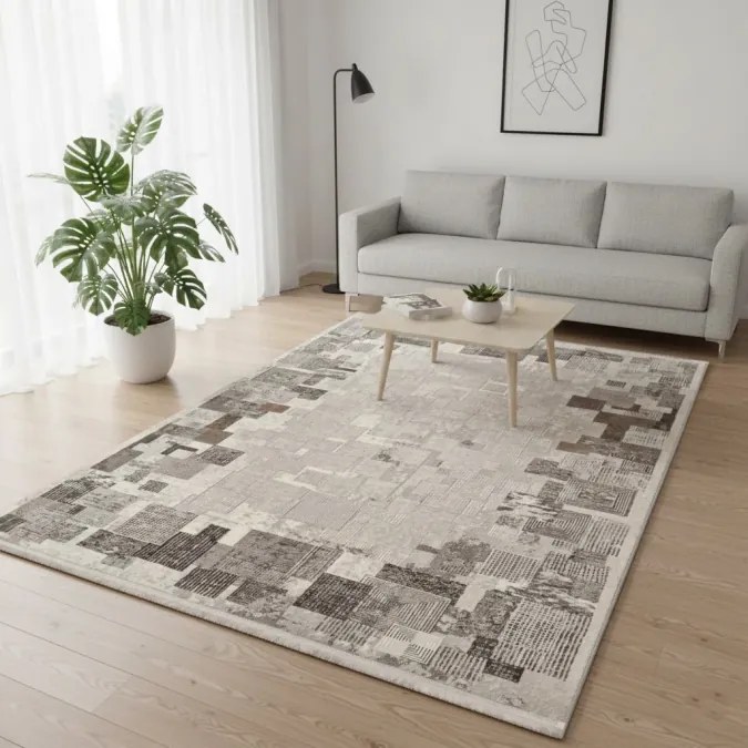 DC Koberec Exclusive 234 tmavá vizion zlatá Rozmer: 120×170 cm