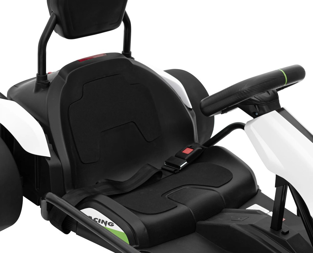 Ramiz Detská motokára na batérie Fast 3 Drift biela + funkcia Drift + motory 2x150W + rádio LED + pásy