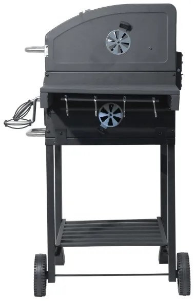 Gril na drevené uhlie čierna