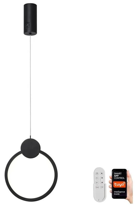 Immax Neo 07233L - LED Stmievateľný luster na lanku LITE OVALE LED/18W/230V Tuya + DO IM1226