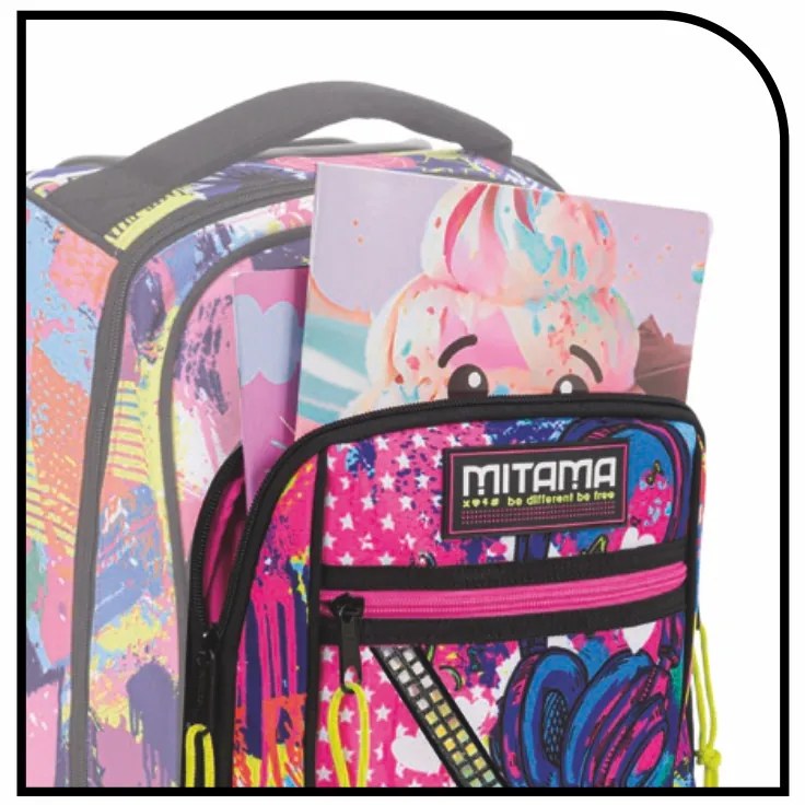 Školská taška koliesková MITAMA Urban Smile