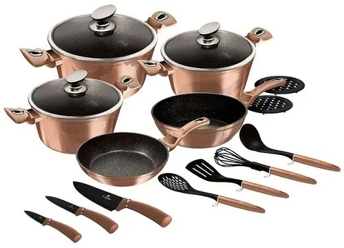 Berlinger Haus 17-dielna sada riadu Rosegold Metallic Line