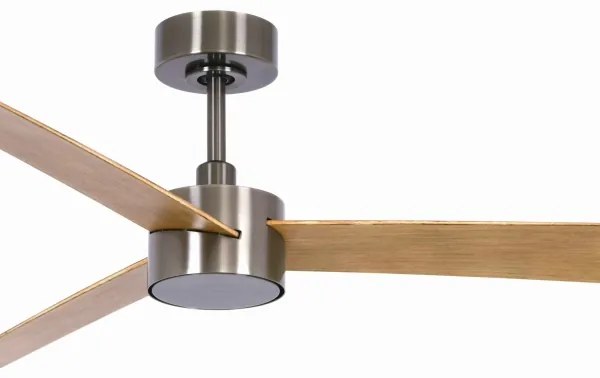 Lucci air 21610449-LED Stmievateľný ventilátor CLIMATE 1xGX53/12W/230Vhnedá/chróm