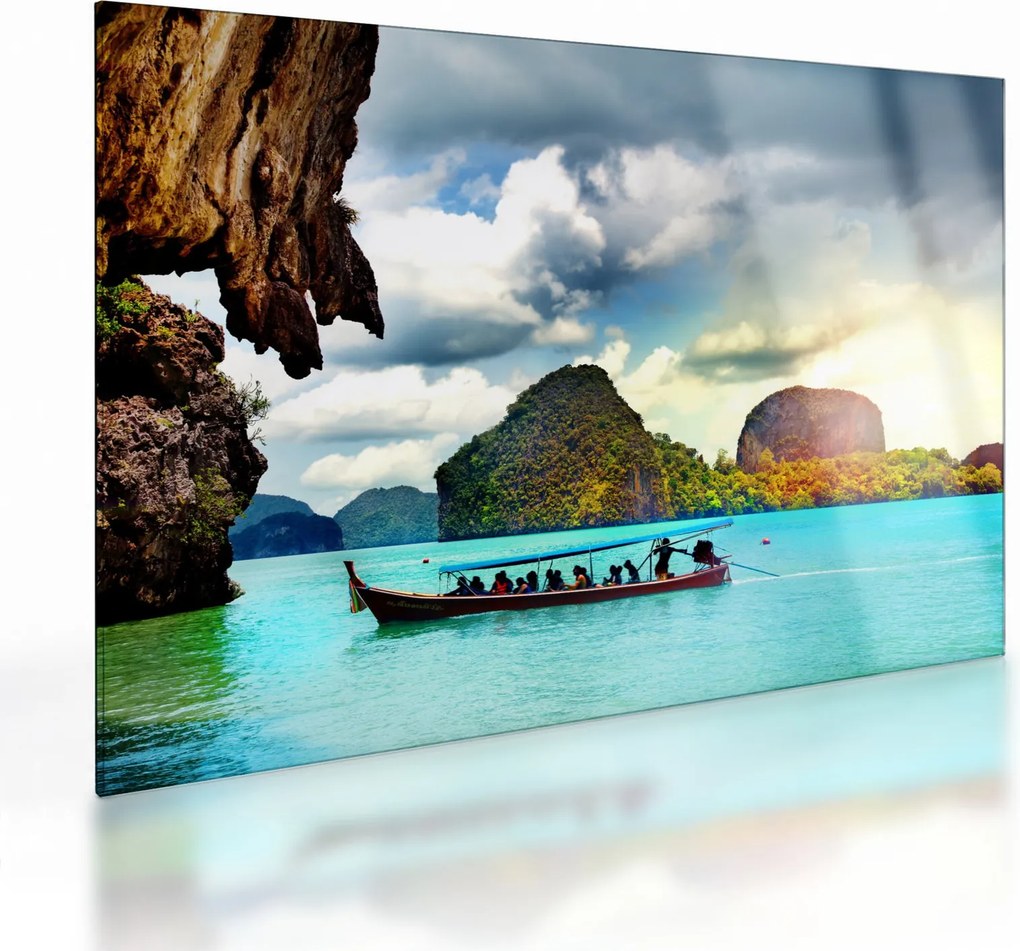 Sklenený obraz - Zátoka Phang Nga (70x50 cm)
