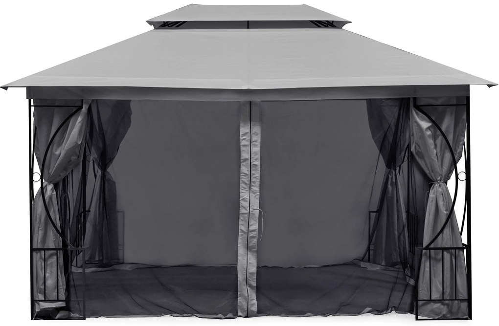 Moskytiéra do záhradného pavilónu 3x4 m s oknami a zipsami, MultiGarden
